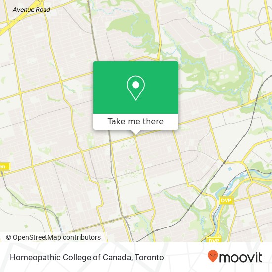 Homeopathic College of Canada map