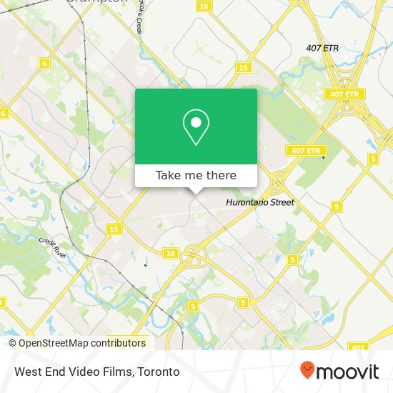 West End Video Films map