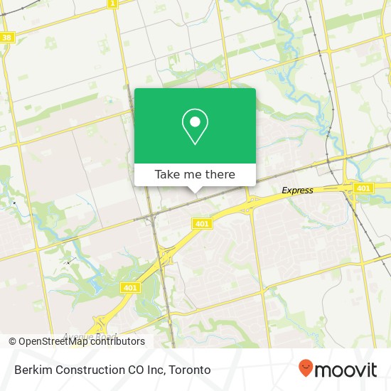 Berkim Construction CO Inc map