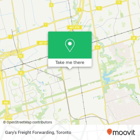 Gary's Freight Forwarding map