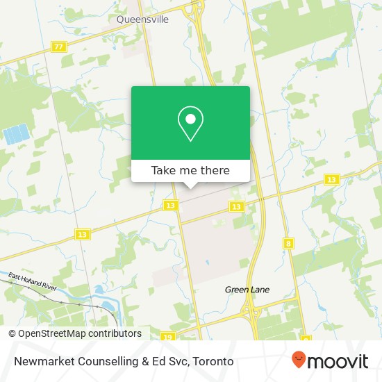 Newmarket Counselling & Ed Svc map