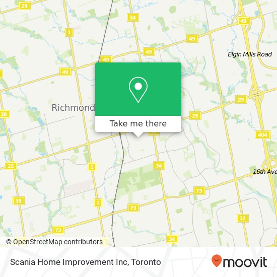 Scania Home Improvement Inc map