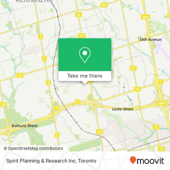 Spirit Planning & Research Inc map