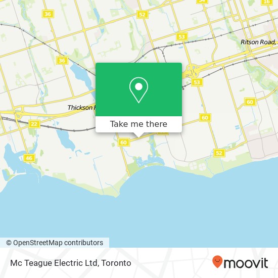 Mc Teague Electric Ltd map