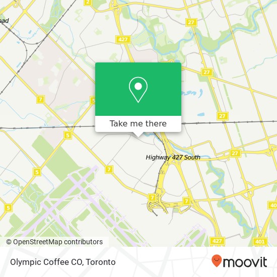 Olympic Coffee CO map