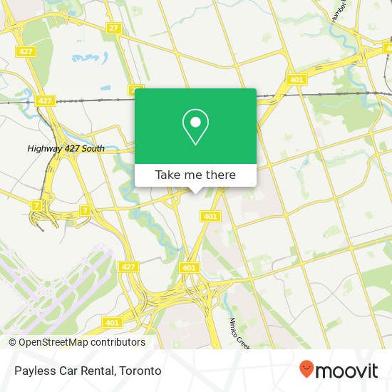 Payless Car Rental map