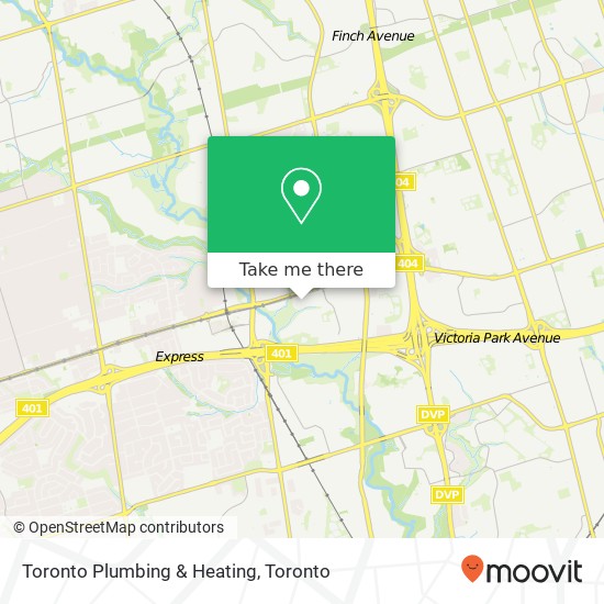 Toronto Plumbing & Heating map