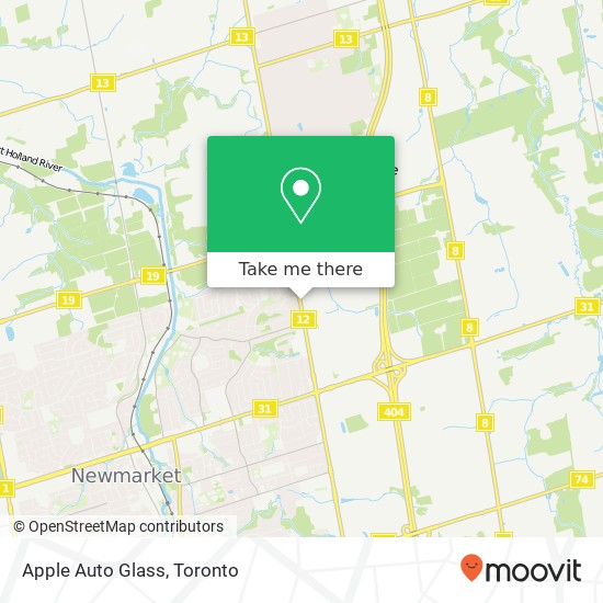 Apple Auto Glass map