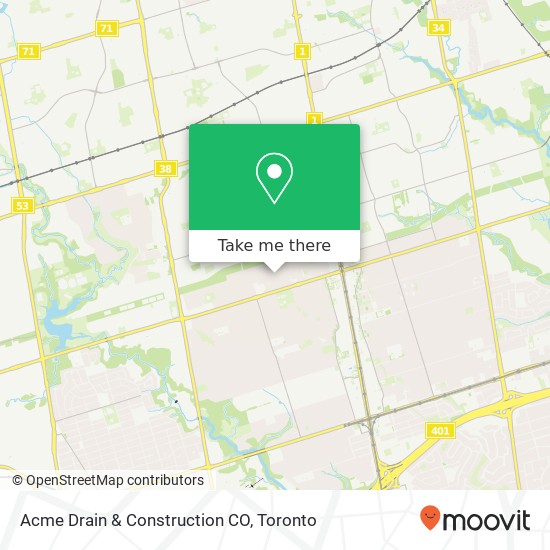 Acme Drain & Construction CO map