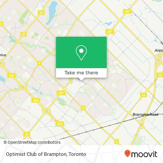 Optimist Club of Brampton map