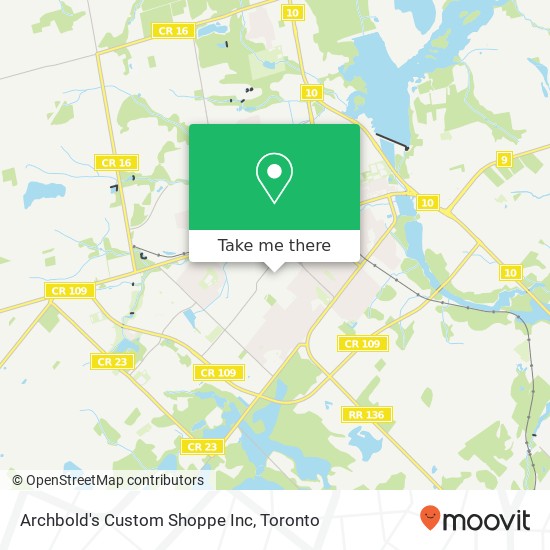 Archbold's Custom Shoppe Inc map