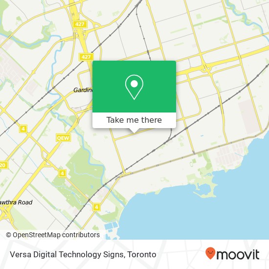 Versa Digital Technology Signs map