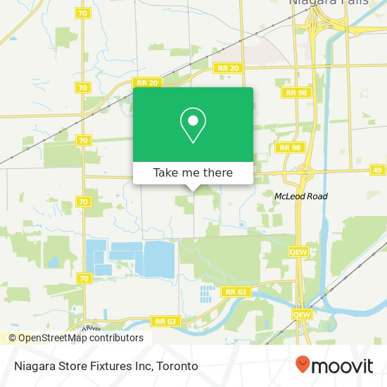 Niagara Store Fixtures Inc map