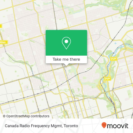 Canada Radio Frequency Mgmt map