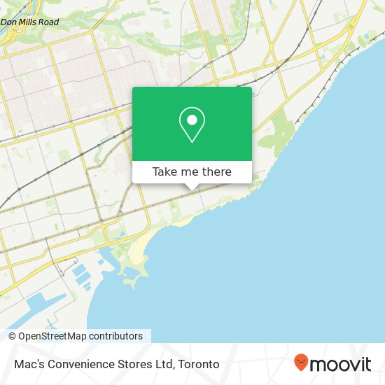 Mac's Convenience Stores Ltd map