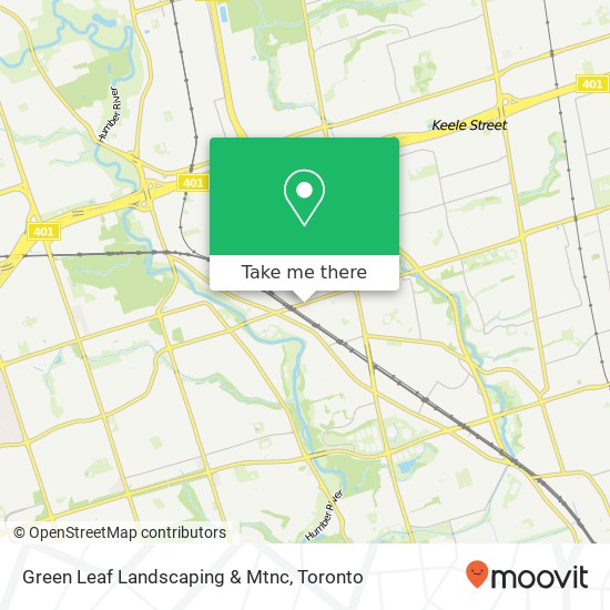 Green Leaf Landscaping & Mtnc map