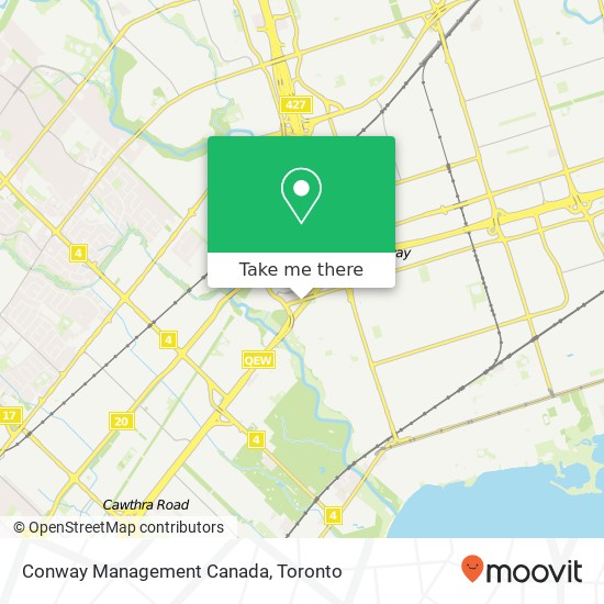 Conway Management Canada map