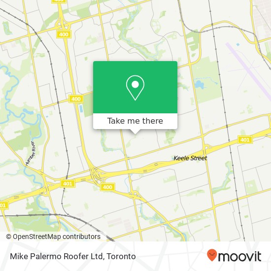 Mike Palermo Roofer Ltd map