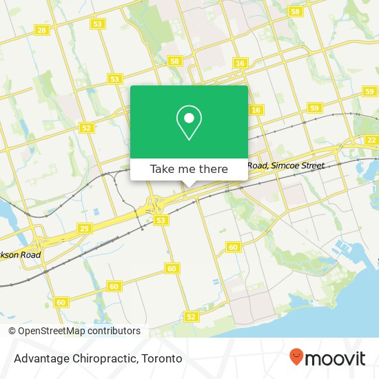 Advantage Chiropractic map