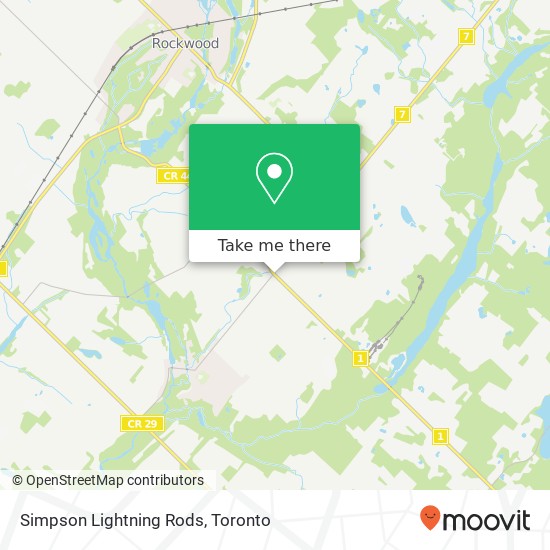 Simpson Lightning Rods map