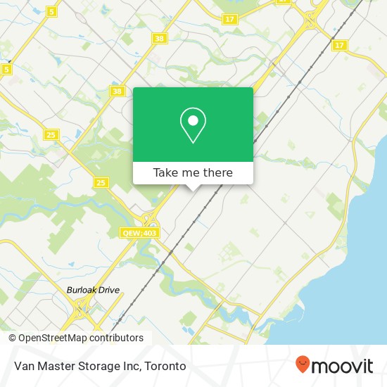 Van Master Storage Inc map