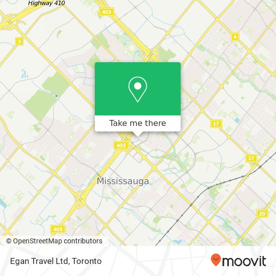 Egan Travel Ltd map