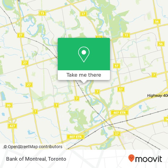 Bank of Montreal map