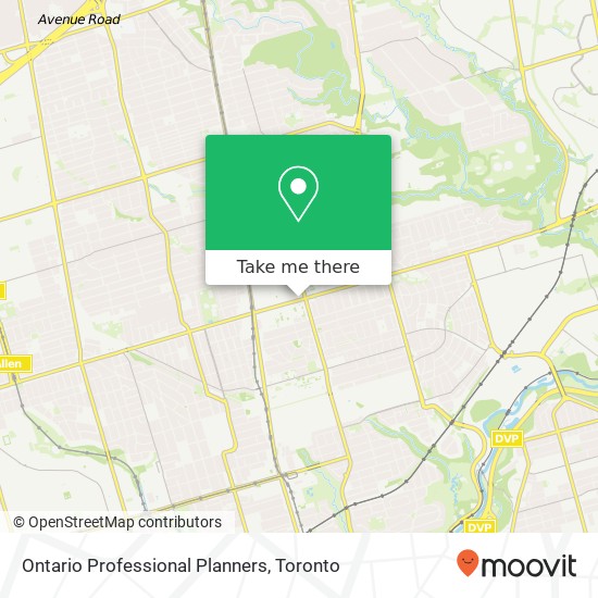 Ontario Professional Planners map