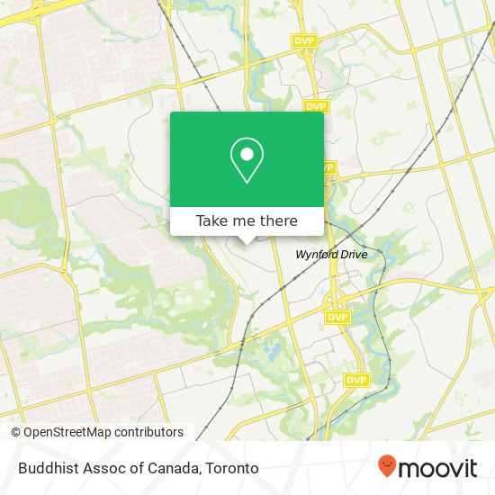 Buddhist Assoc of Canada map