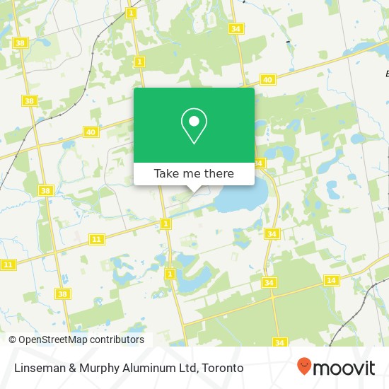 Linseman & Murphy Aluminum Ltd map