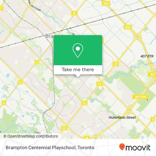 Brampton Centennial Playschool map