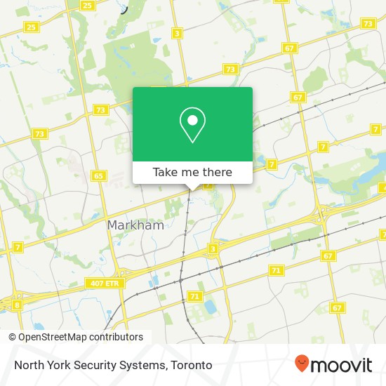 North York Security Systems map