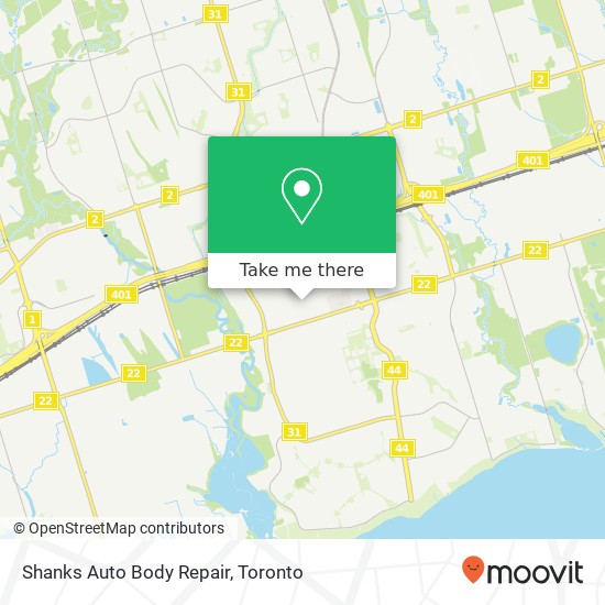 Shanks Auto Body Repair map