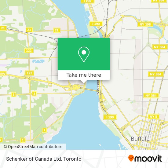 Schenker of Canada Ltd map