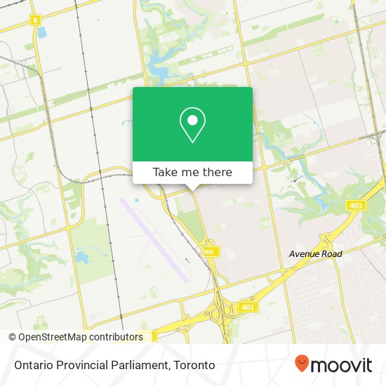 Ontario Provincial Parliament plan