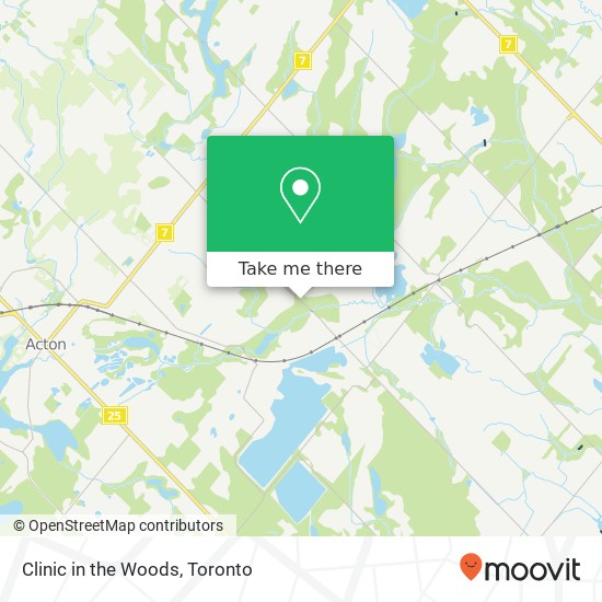 Clinic in the Woods map