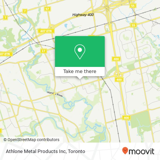 Athlone Metal Products Inc map