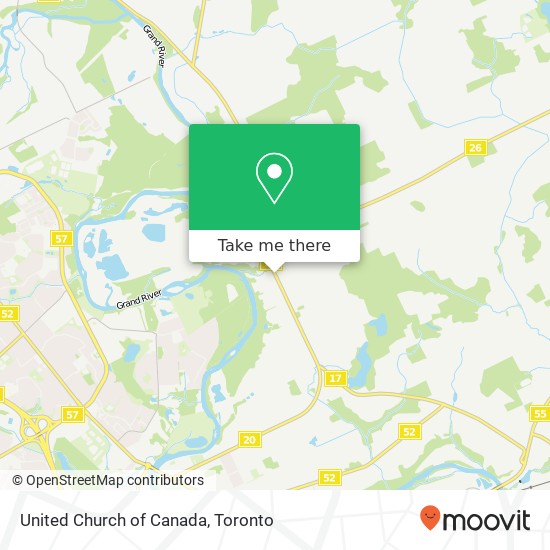 United Church of Canada map