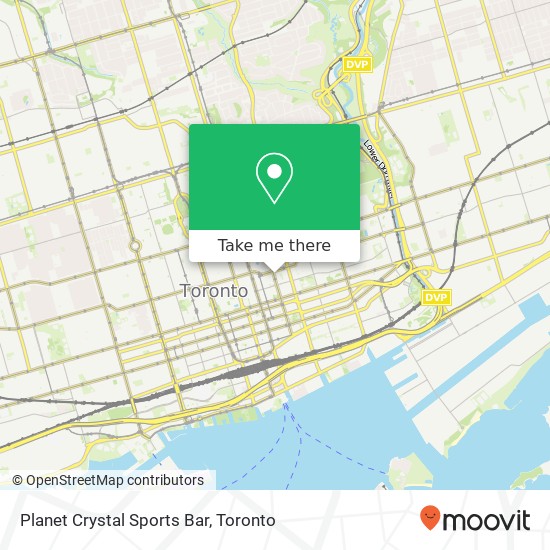 Planet Crystal Sports Bar map