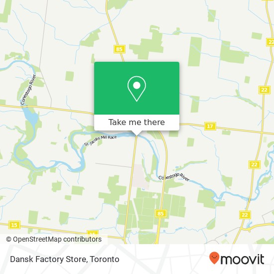 Dansk Factory Store map