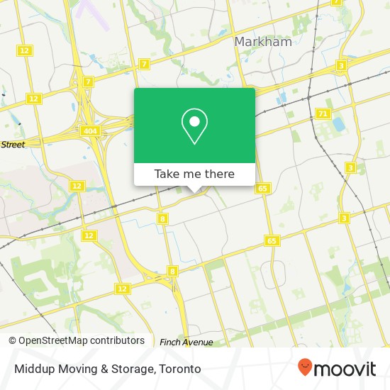 Middup Moving & Storage map