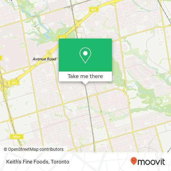 Keith's Fine Foods map