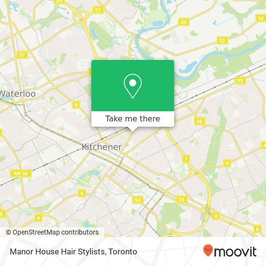 Manor House Hair Stylists map