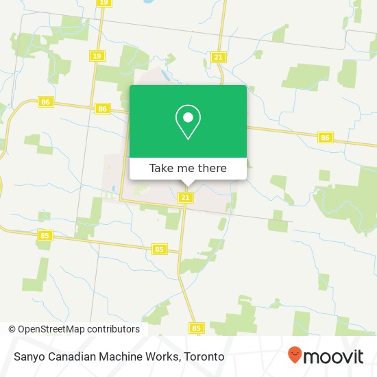Sanyo Canadian Machine Works map