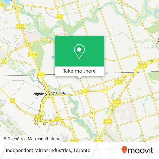 Independent Mirror Industries map