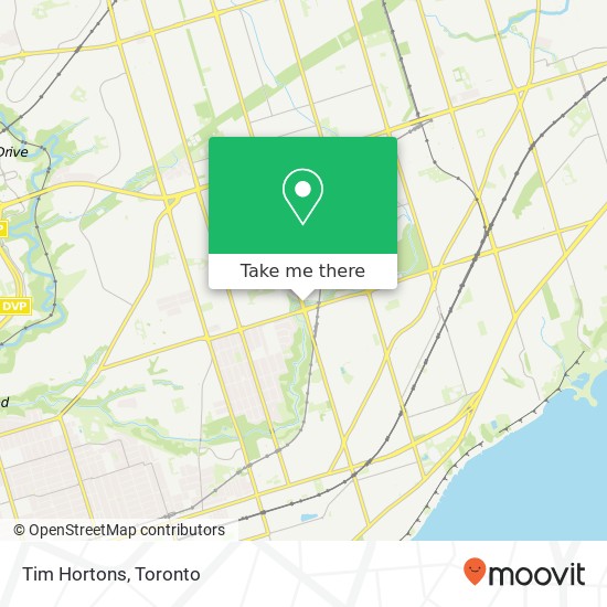 Tim Hortons map