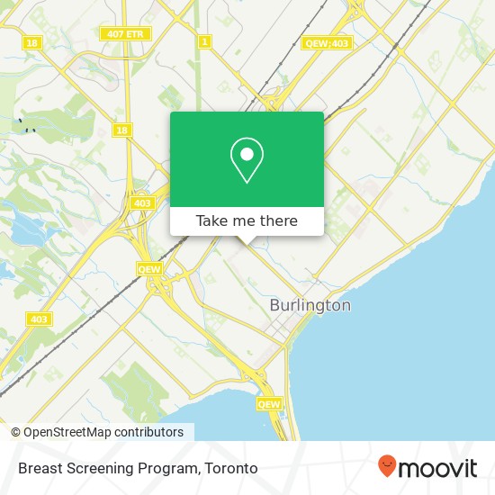 Breast Screening Program map