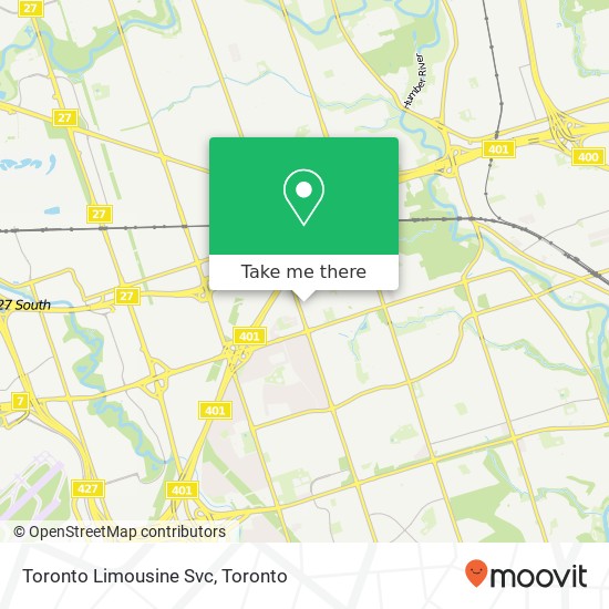 Toronto Limousine Svc map