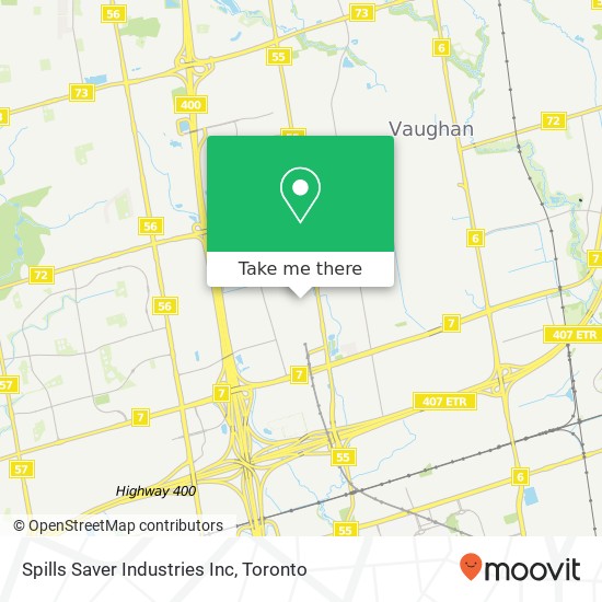 Spills Saver Industries Inc map