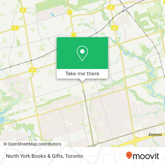 North York Books & Gifts map